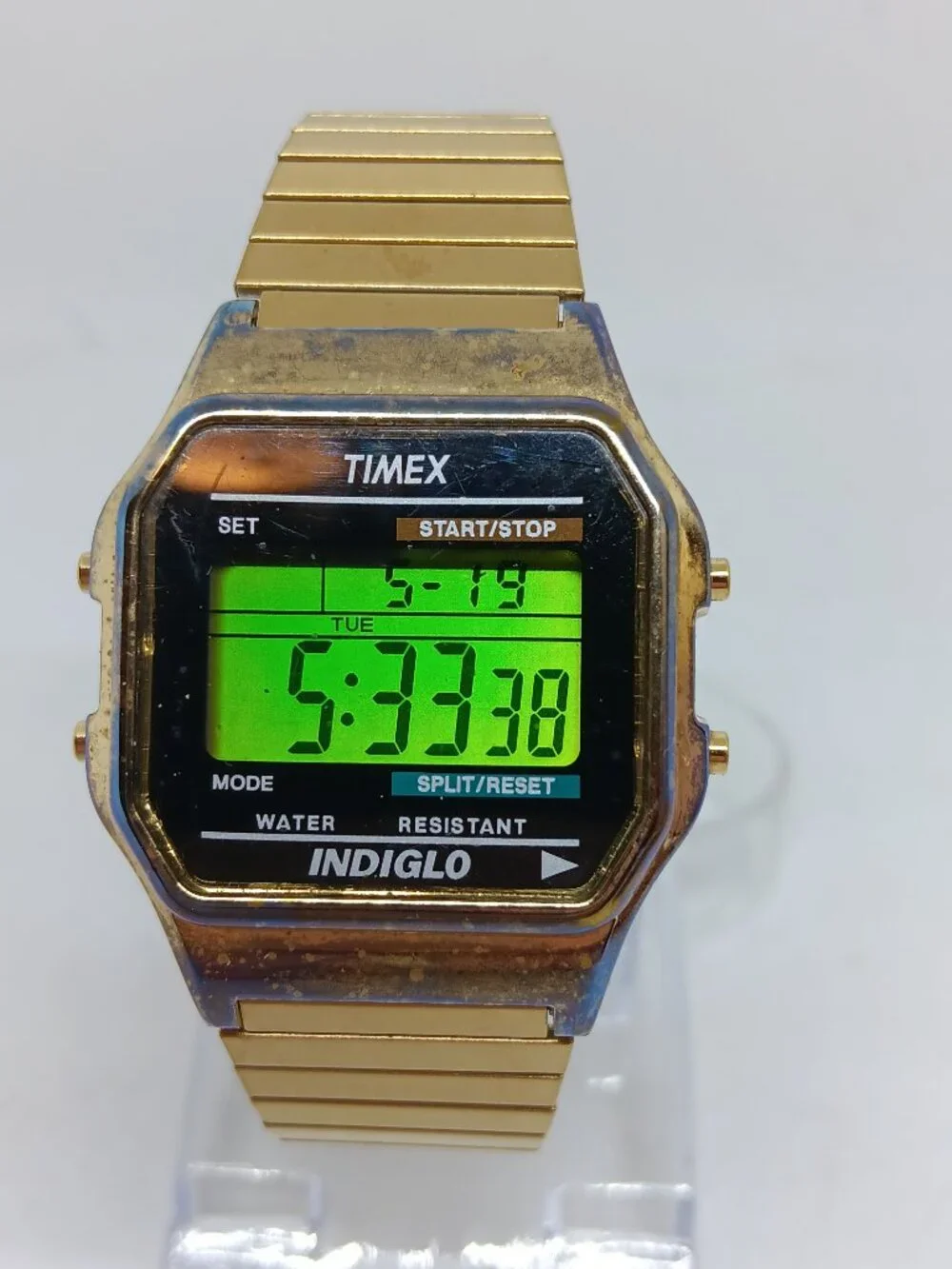 VINTAGE 2000 Timex T78677 (Module 739) Men's 35mm x 39mm Digital Watch NEW BATT